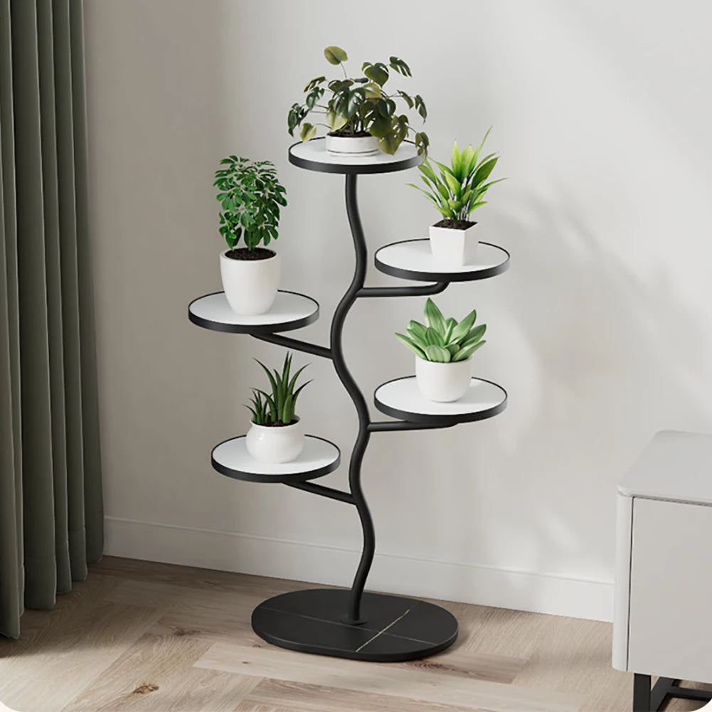 Wysoki stojak na 5 roślin – piętrowy kwietnik do wnętrz i narożników (design gałęziowy) GardenKowo