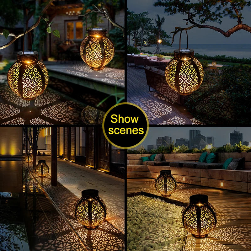 🌙 Lampa Solarna Ogrodowa Retro – Styl, który Świeci GardenKowo