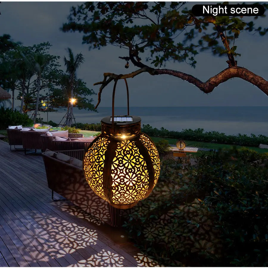 🌙 Lampa Solarna Ogrodowa Retro – Styl, który Świeci GardenKowo