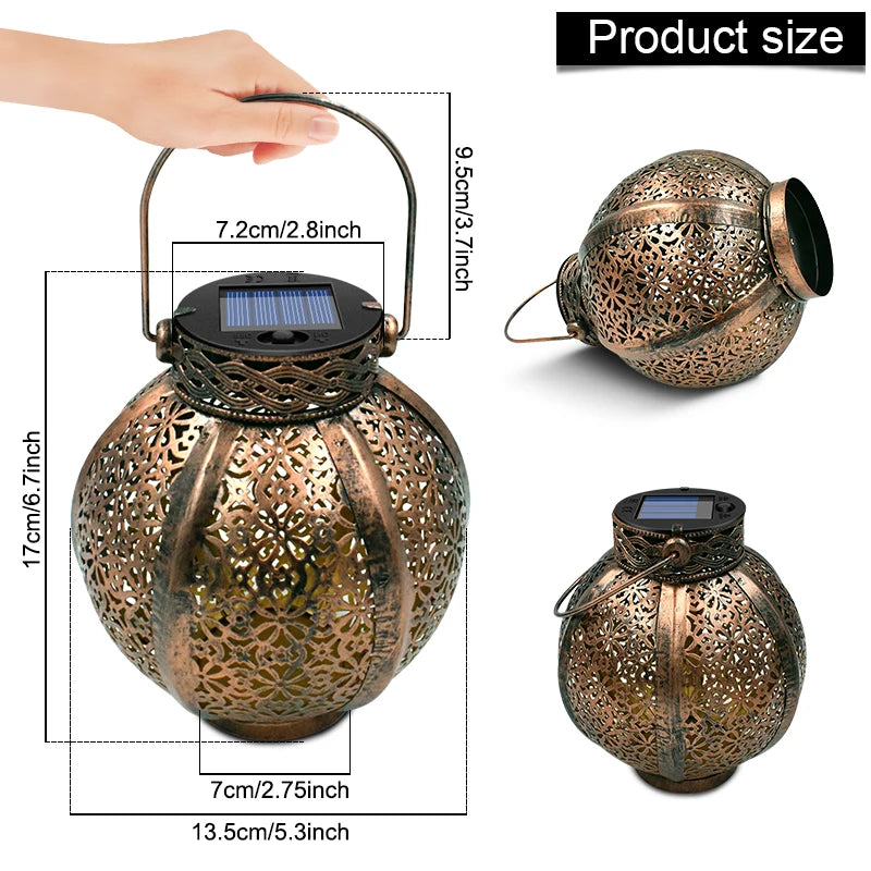 🌙 Lampa Solarna Ogrodowa Retro – Styl, który Świeci GardenKowo
