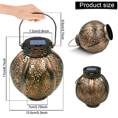 🌙 Lampa Solarna Ogrodowa Retro – Styl, który Świeci GardenKowo