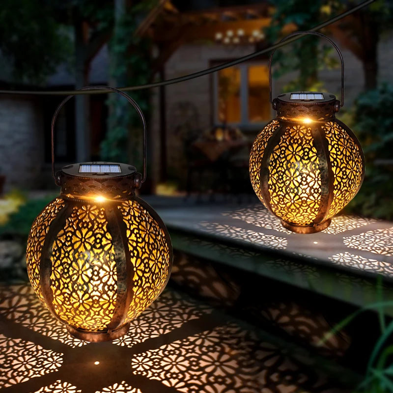 🌙 Lampa Solarna Ogrodowa Retro – Styl, który Świeci GardenKowo