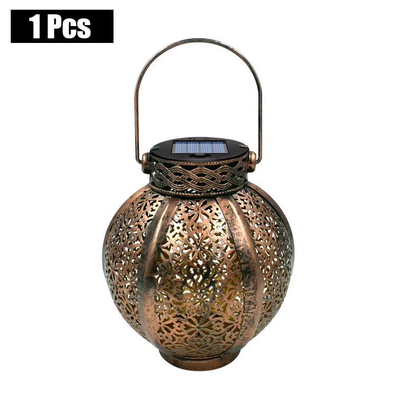 🌙 Lampa Solarna Ogrodowa Retro – Styl, który Świeci GardenKowo