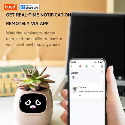 Tuya Ivy Smart Planter – Inteligentna Doniczka z 49 Emocjami, AI Chipem i 7 Czujnikami dla Łatwej Pielęgnacji Roślin GardenKowo