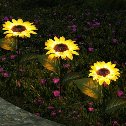 🌻 Solarne Kwiaty LED – Dekoracja Ogrodu z Efektem Słonecznika! ☀️✨ GardenKowo