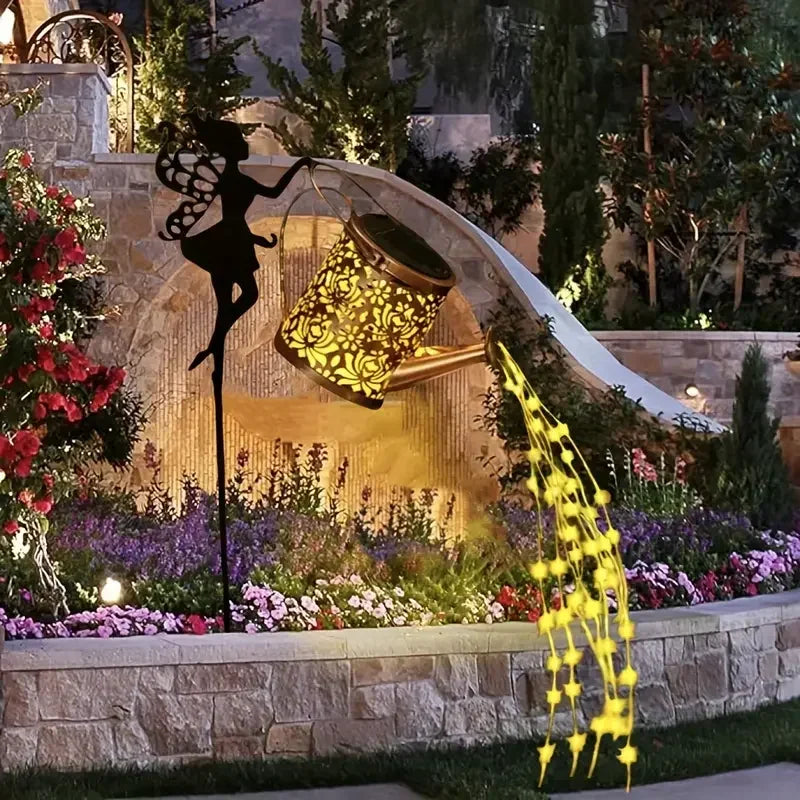 Lampka Solarna Konewka – LED Wodospad Świateł GardenKowo