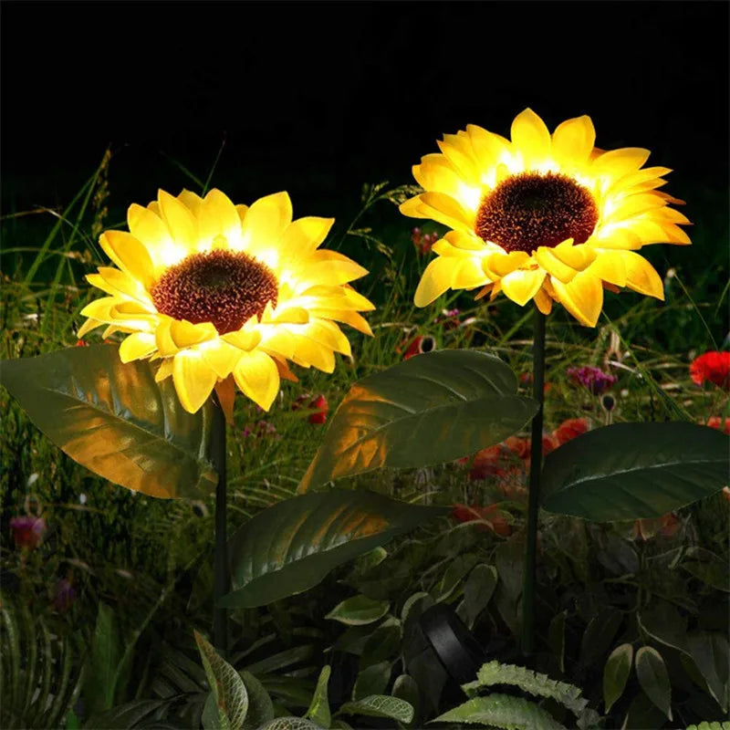 🌻 Solarne Kwiaty LED – Dekoracja Ogrodu z Efektem Słonecznika! ☀️✨ GardenKowo