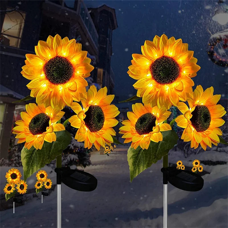 🌻 Solarne Kwiaty LED – Dekoracja Ogrodu z Efektem Słonecznika! ☀️✨ GardenKowo