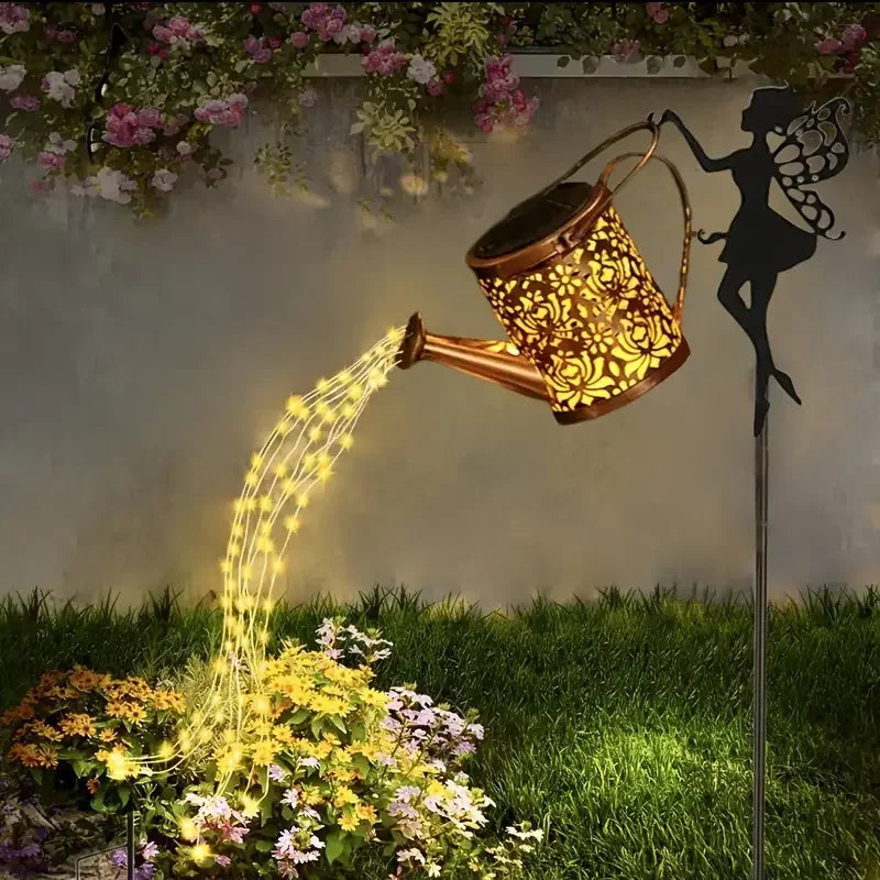 Lampka Solarna Konewka – LED Wodospad Świateł GardenKowo