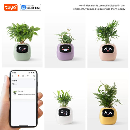 Tuya Ivy Smart Planter – Inteligentna Doniczka z 49 Emocjami, AI Chipem i 7 Czujnikami dla Łatwej Pielęgnacji Roślin GardenKowo