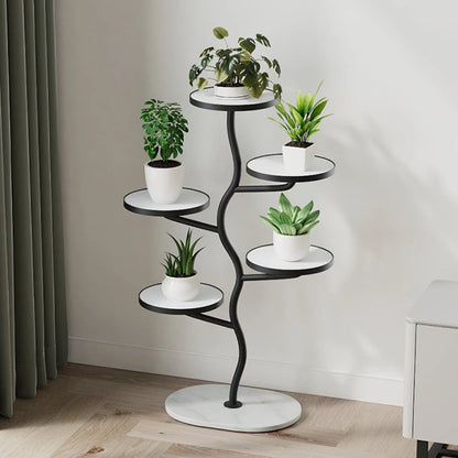 Wysoki stojak na 5 roślin – piętrowy kwietnik do wnętrz i narożników (design gałęziowy) GardenKowo