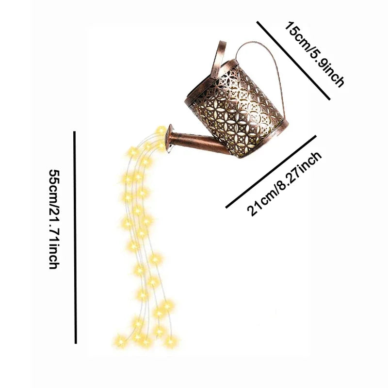 Solar LED watering can