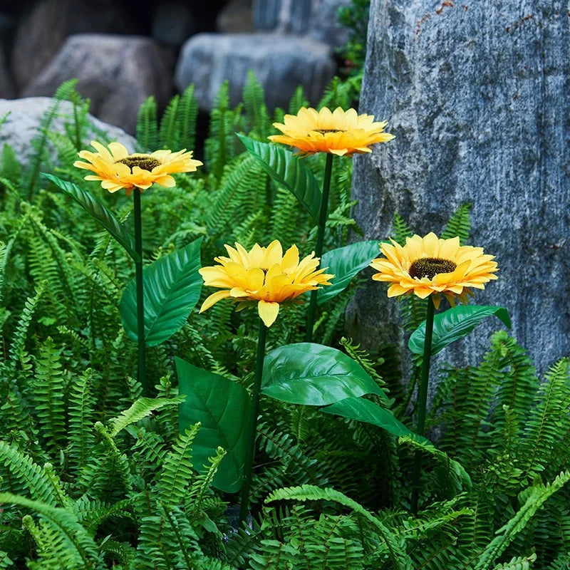 🌻 Solarne Kwiaty LED – Dekoracja Ogrodu z Efektem Słonecznika! ☀️✨ GardenKowo