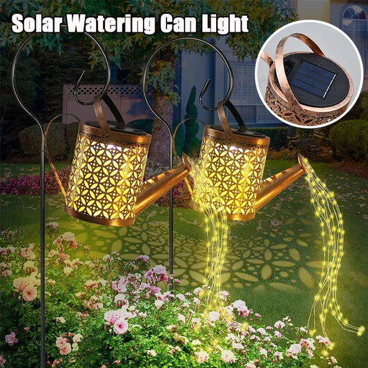 Solar LED watering can