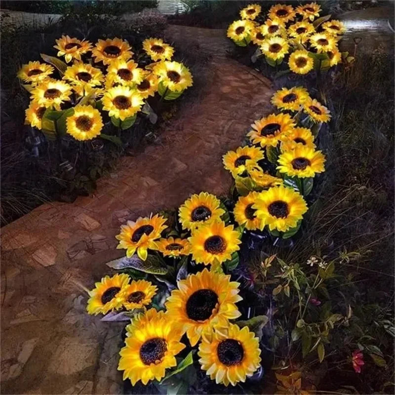 🌻 Solarne Kwiaty LED – Dekoracja Ogrodu z Efektem Słonecznika! ☀️✨ GardenKowo