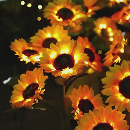 🌻 Solarne Kwiaty LED – Dekoracja Ogrodu z Efektem Słonecznika! ☀️✨